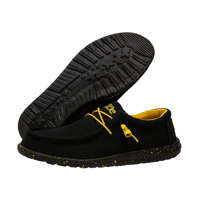 Hey Dude Men's Wally Sox Black & Yellow