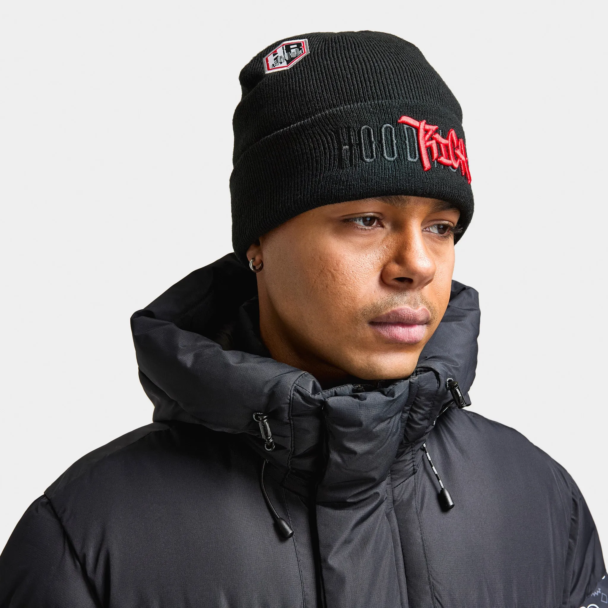Hoodrich Honor Beanie Black / White