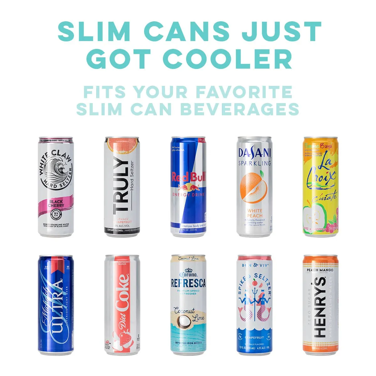 Hydrangea Skinny Can Cooler (12oz)