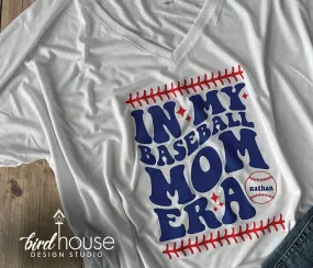 In my Baseball Mom Era Personalized Shirt