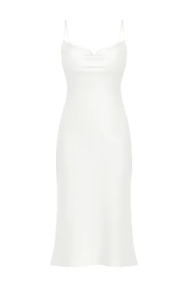 Janna White Silk Slip Dress