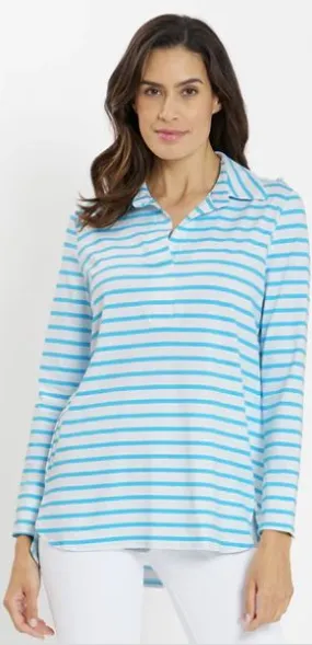 Jude Connally Hadley Top Jude Cloth Everyday Stripe Aqua