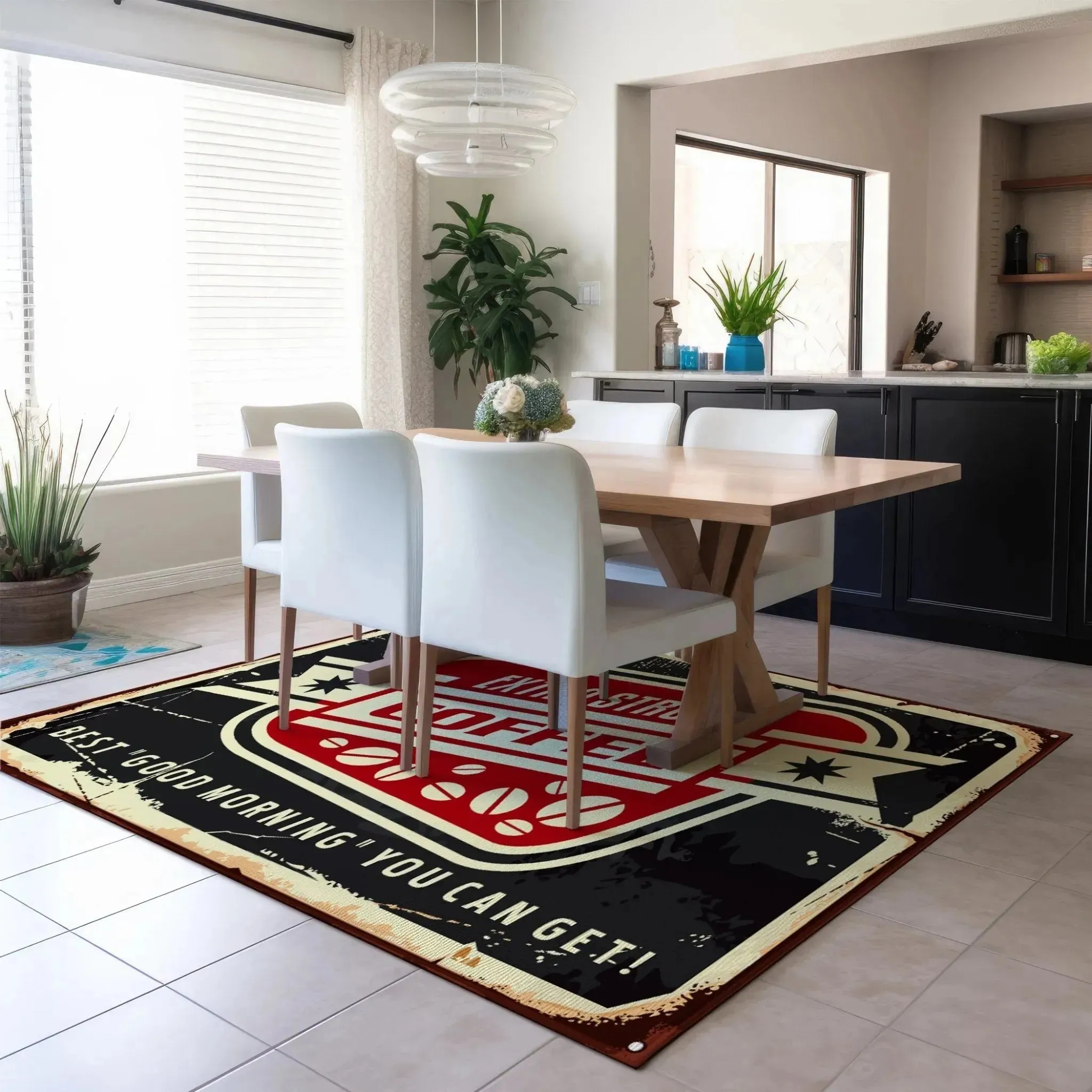 Kendall KE11 Black Rug