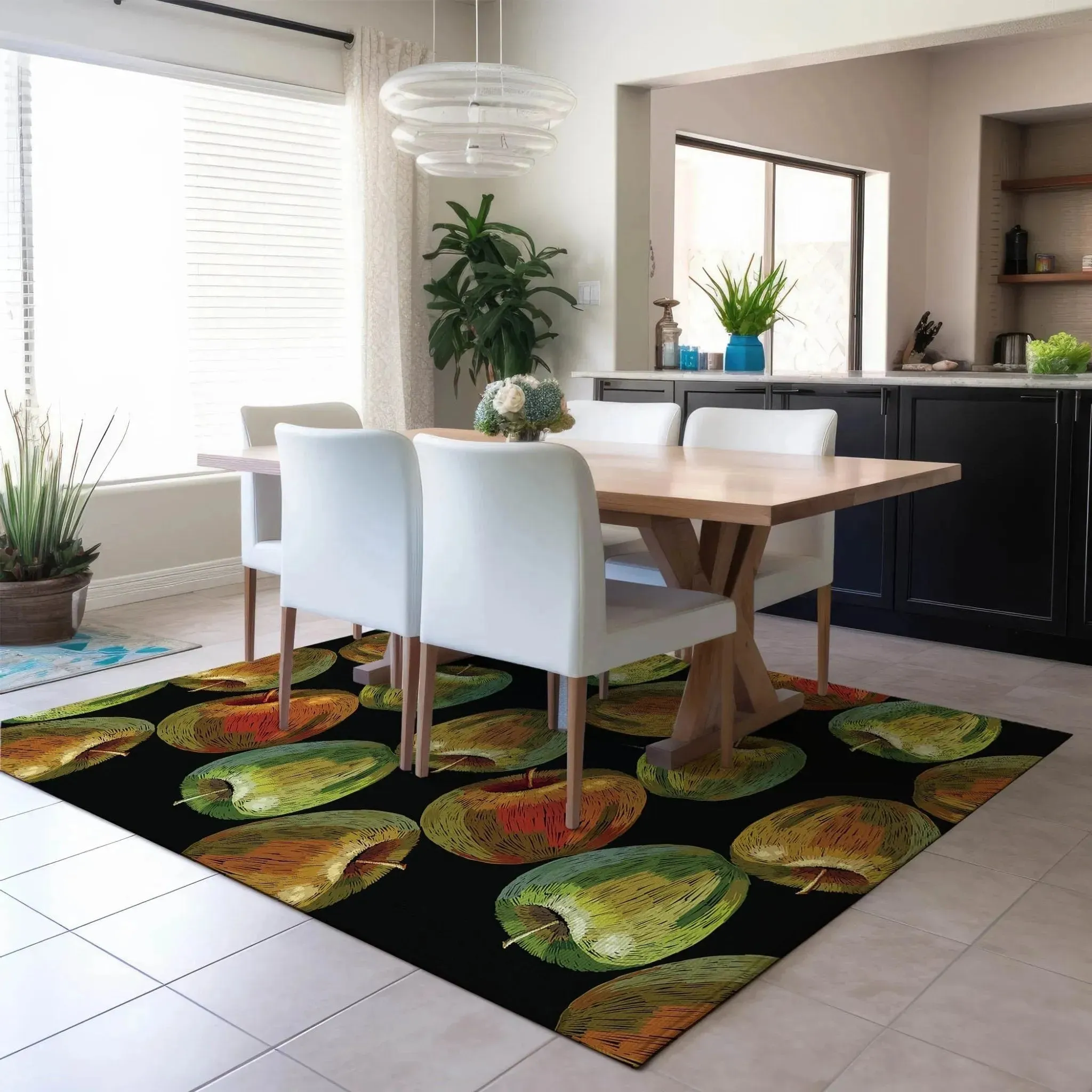 Kendall KE8 Black Rug