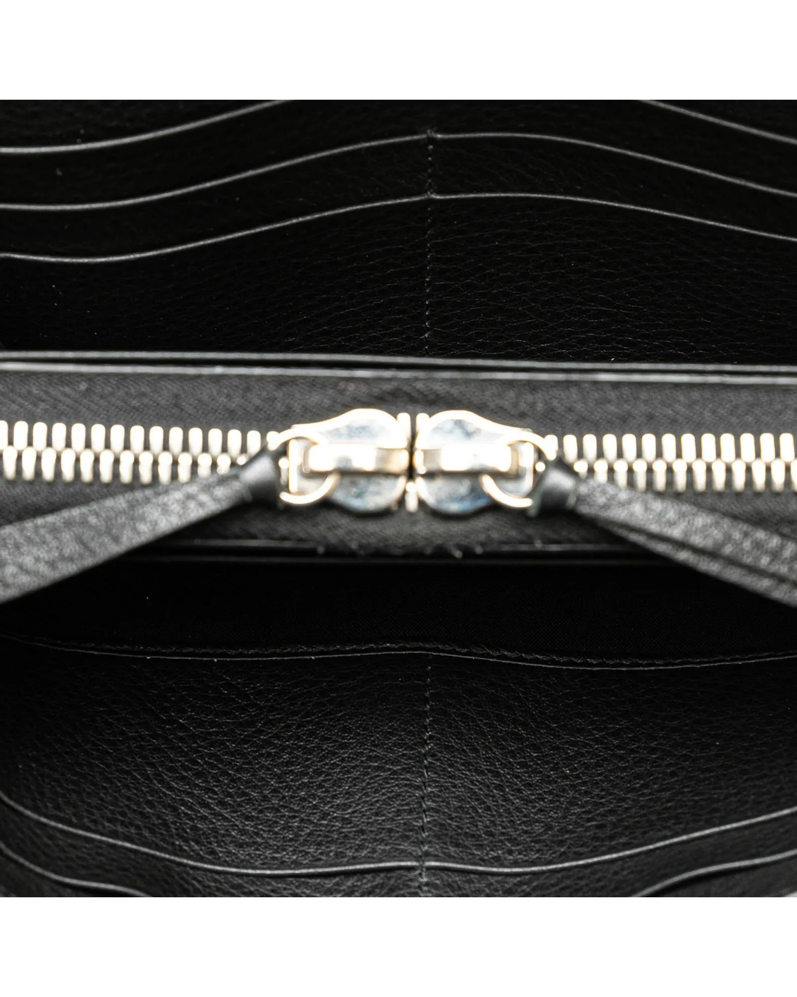 Leather Zip Around Money Wallet with Multiple Compartments.