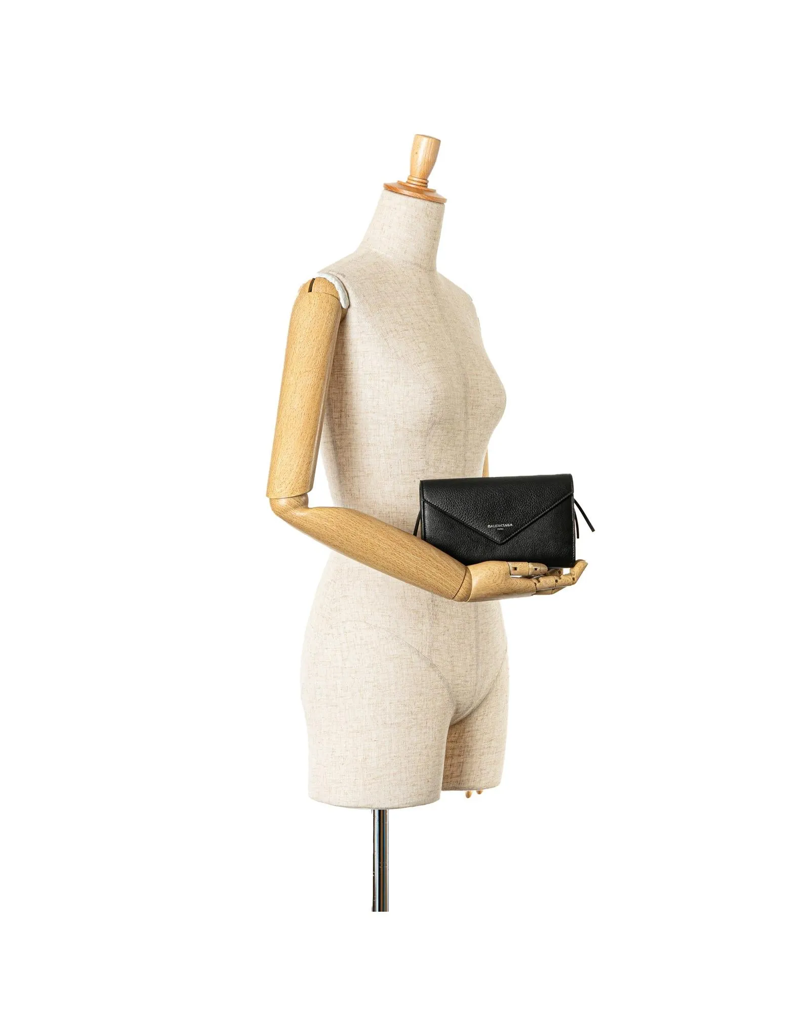 Leather Zip Around Money Wallet with Multiple Compartments.