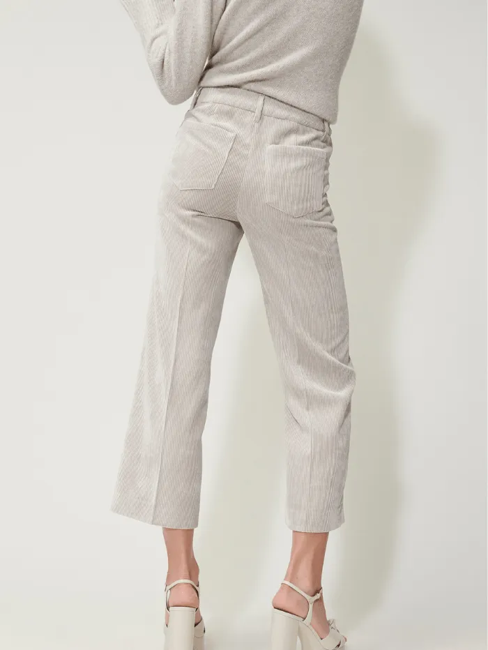 Luisa Cerano Stone Cord Wide Leg Trousers 688605 3556 Col 0122