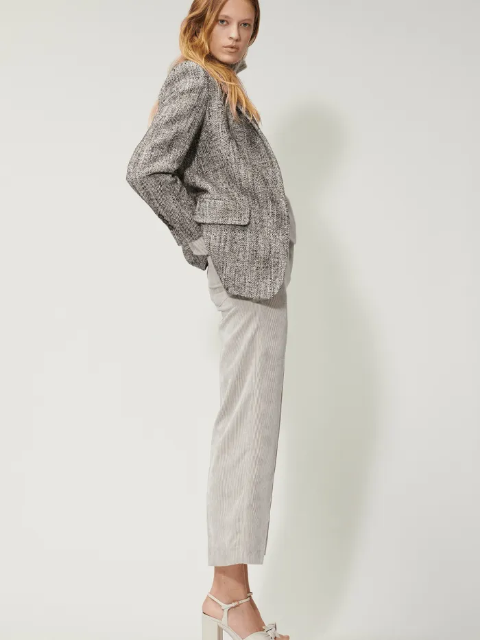 Luisa Cerano Stone Cord Wide Leg Trousers 688605 3556 Col 0122