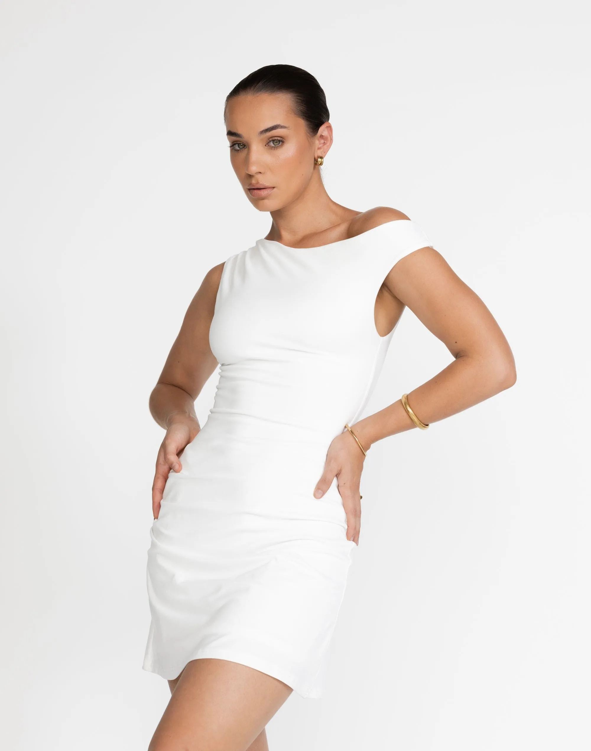 Lulu Mini Dress (White)