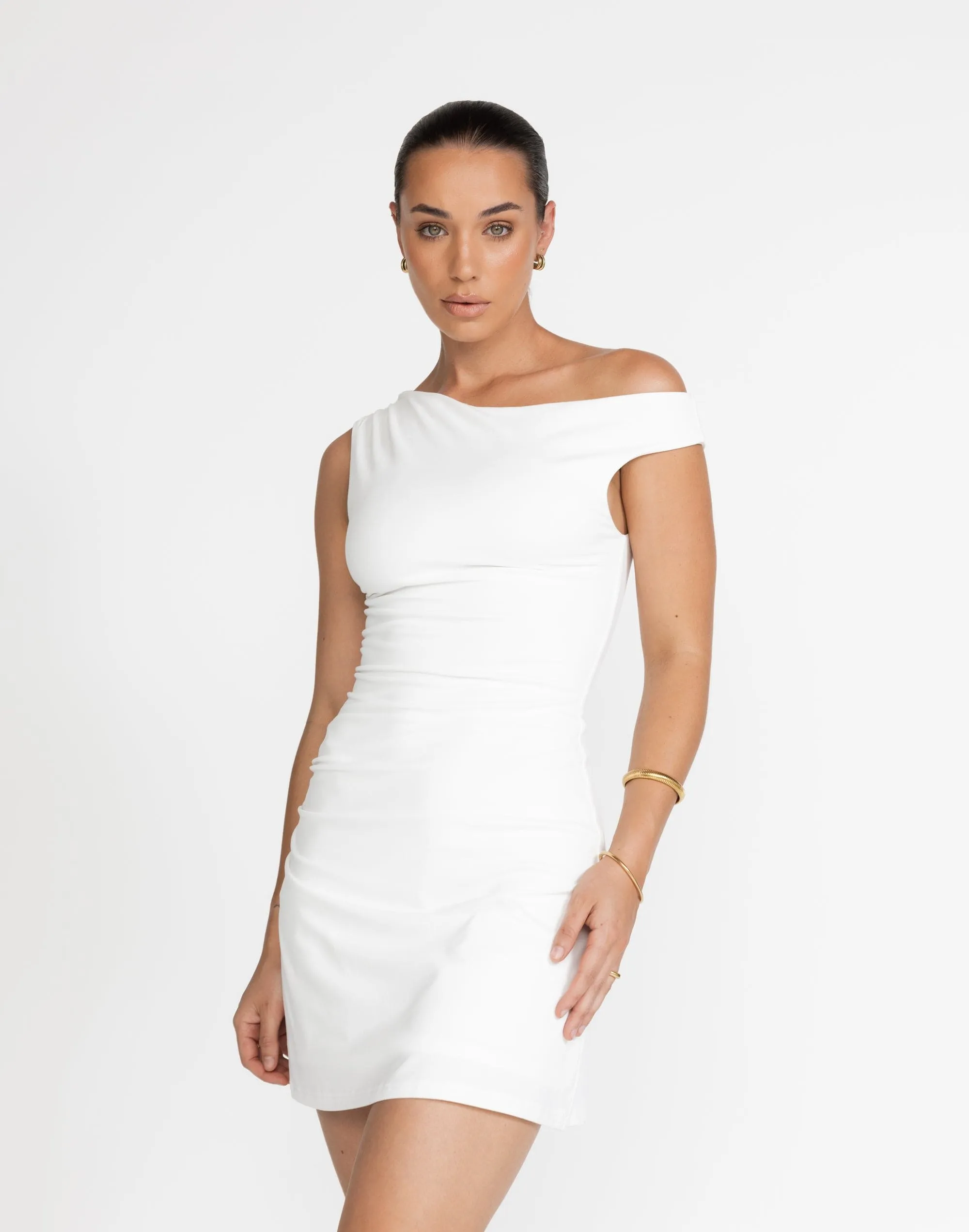 Lulu Mini Dress (White)