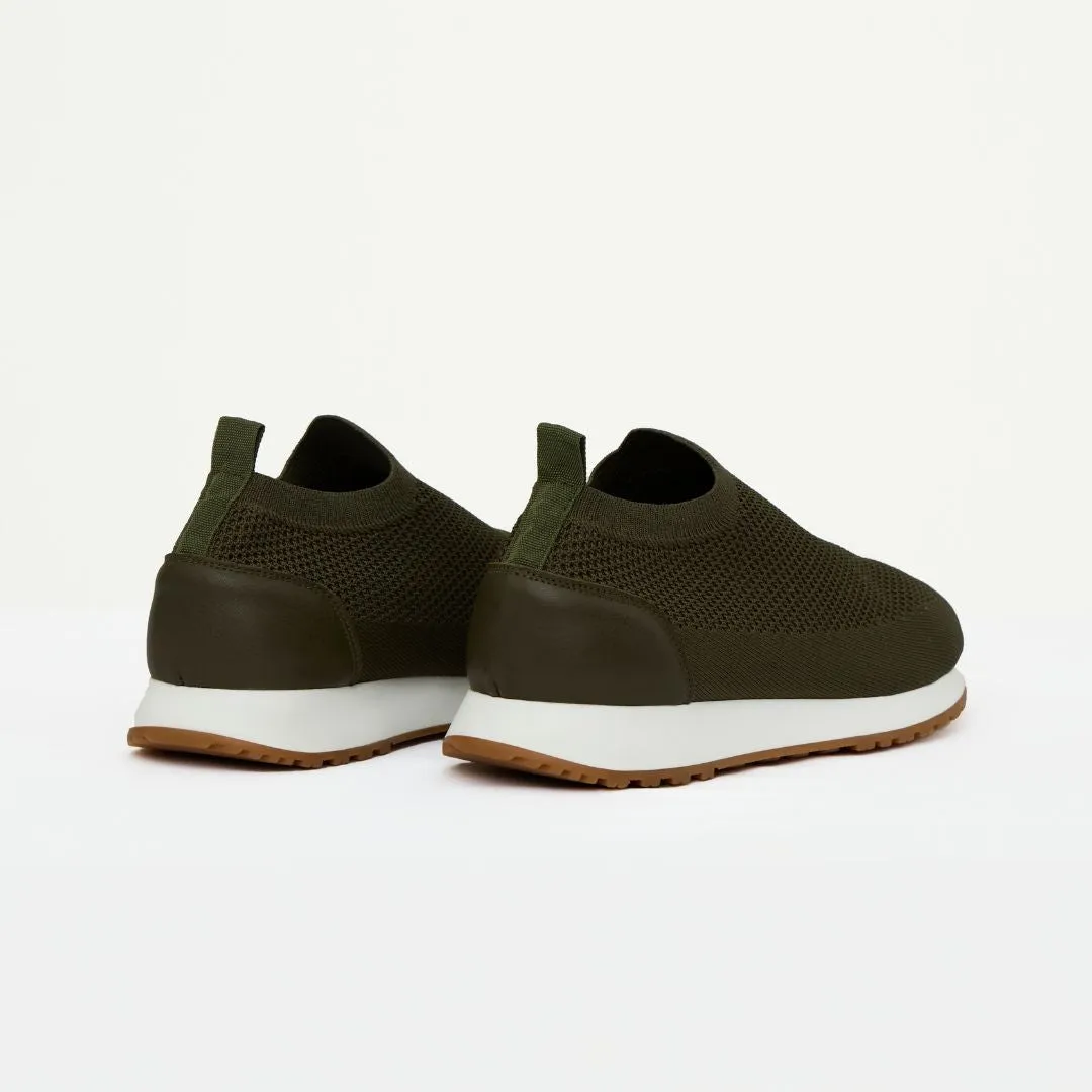 Madasat Men Khaki Slip On Knit Shoes - 881 |