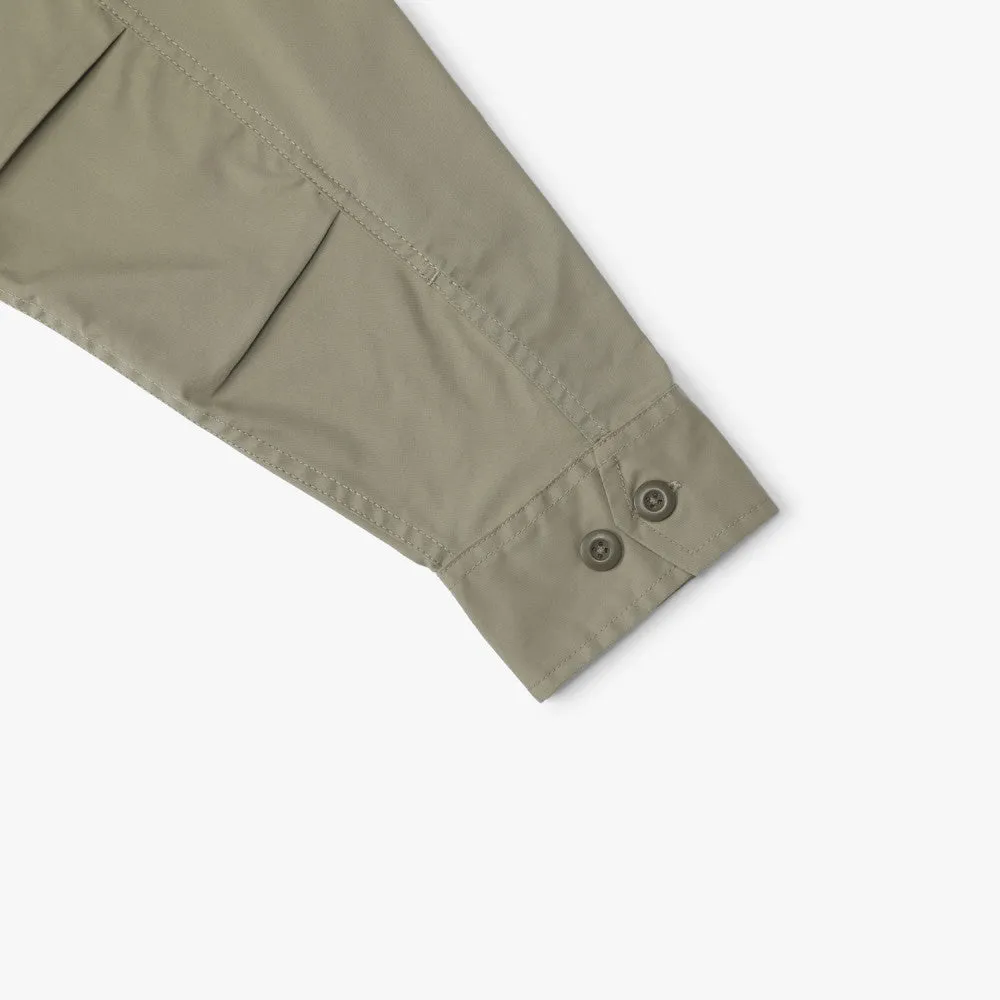 MADNESS CROPPED SHIRT JACKET-TOBACCO