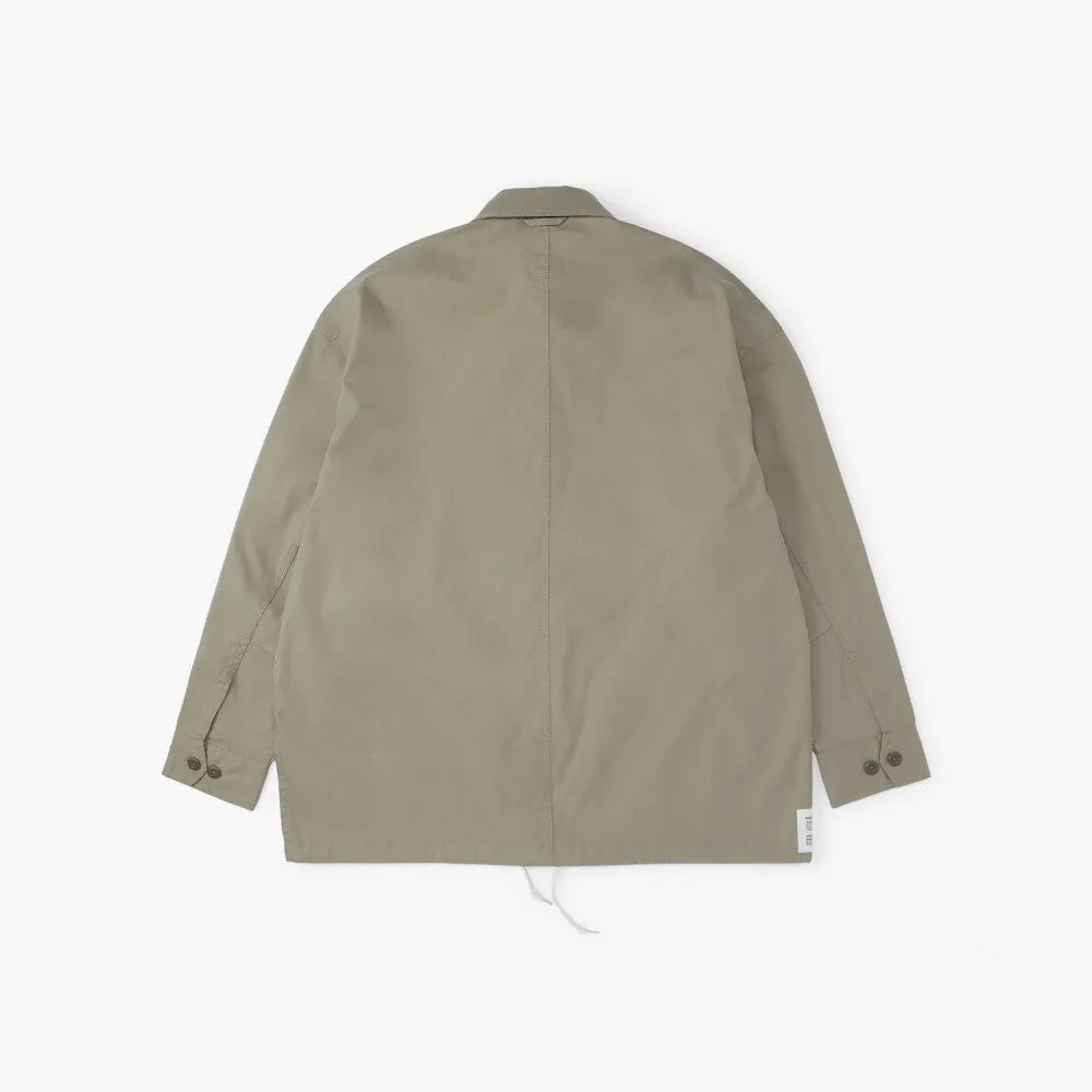 MADNESS CROPPED SHIRT JACKET-TOBACCO
