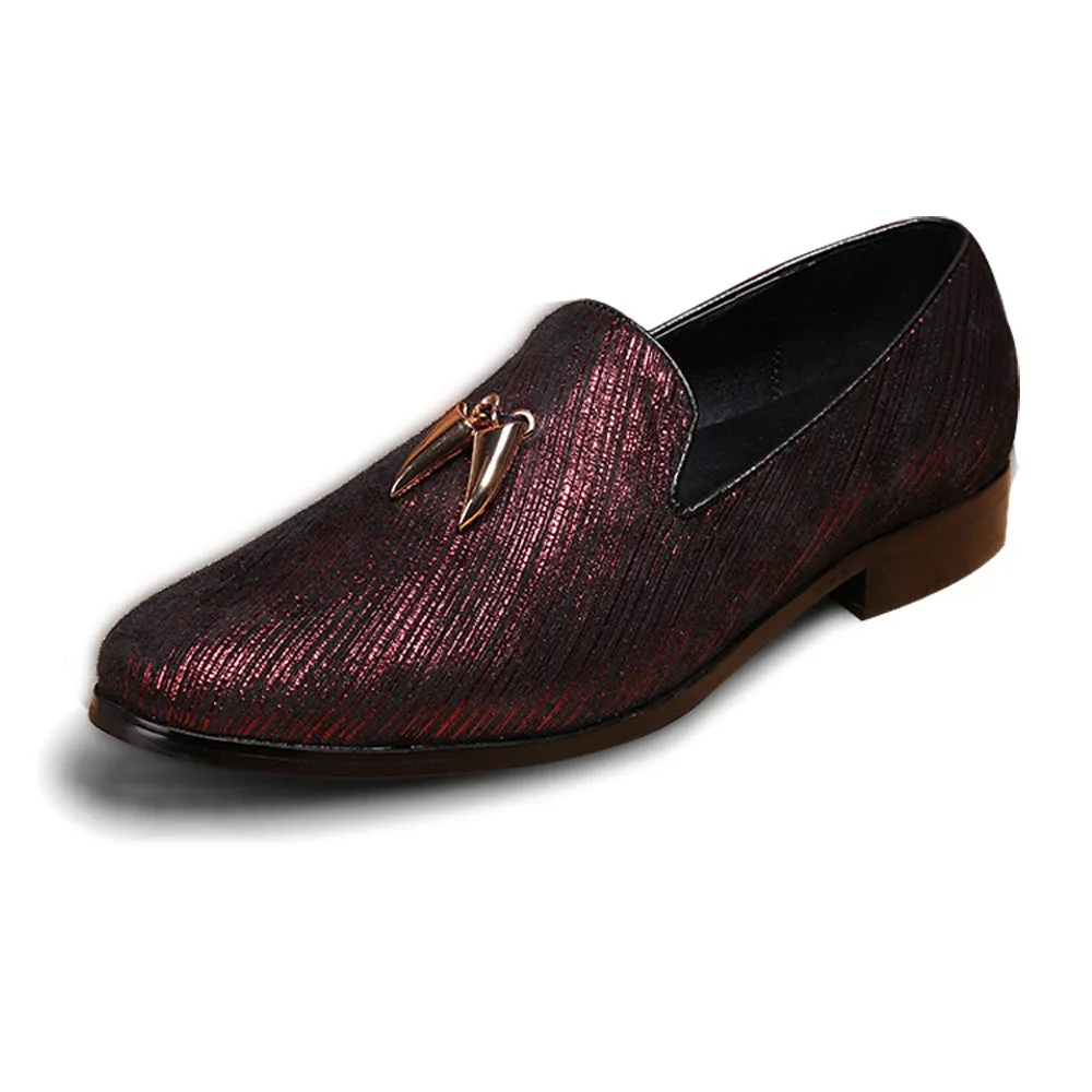Mens Low Top 3cm Heel Oxfords with Decoration