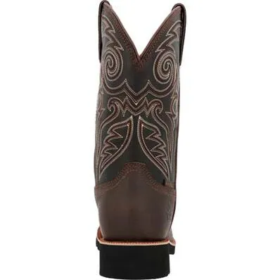 Men's Rocky Monocrepe 12" Steel Toe Western Boot - Chocolate