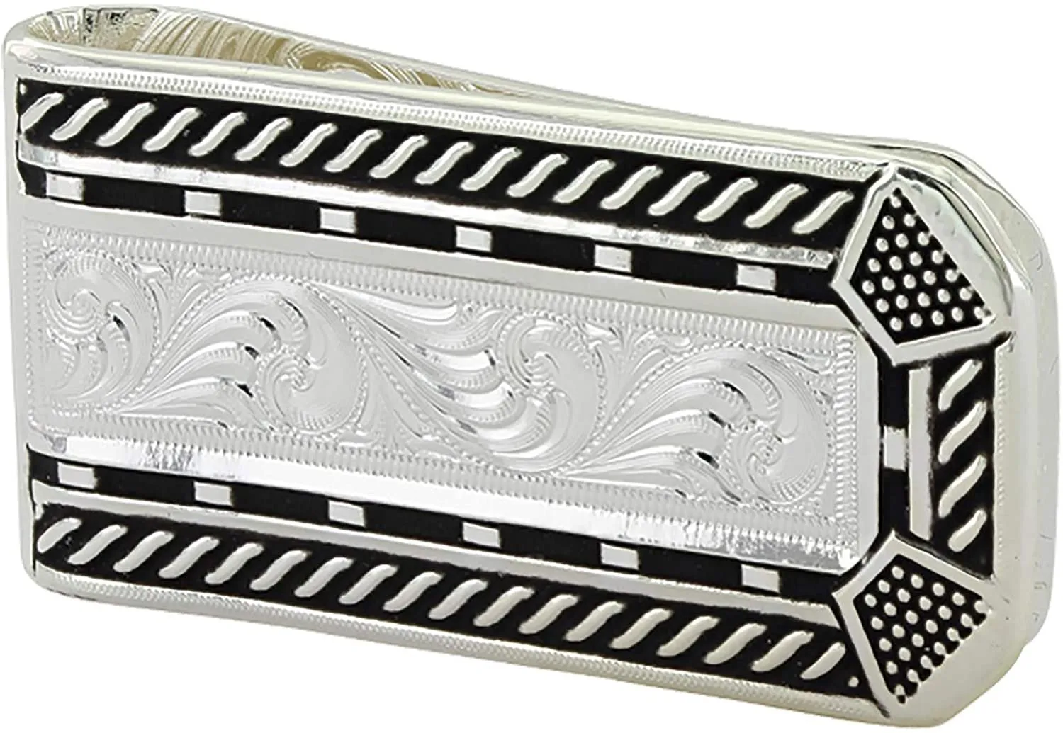 Men's Roped Horseshoe Nail Head Money Clip - Mcl3484
