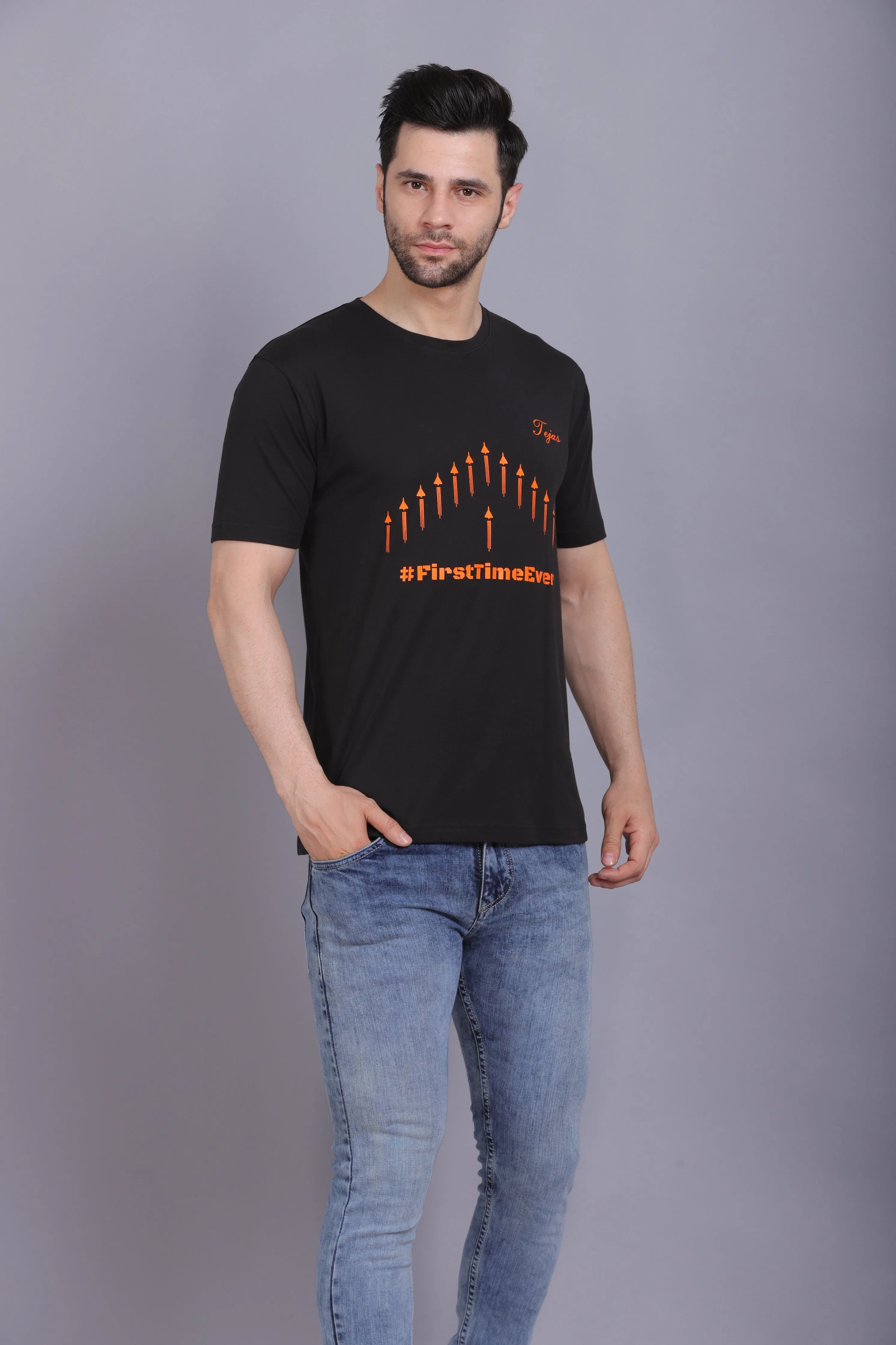 Men's Round Neck T shirt Tejas