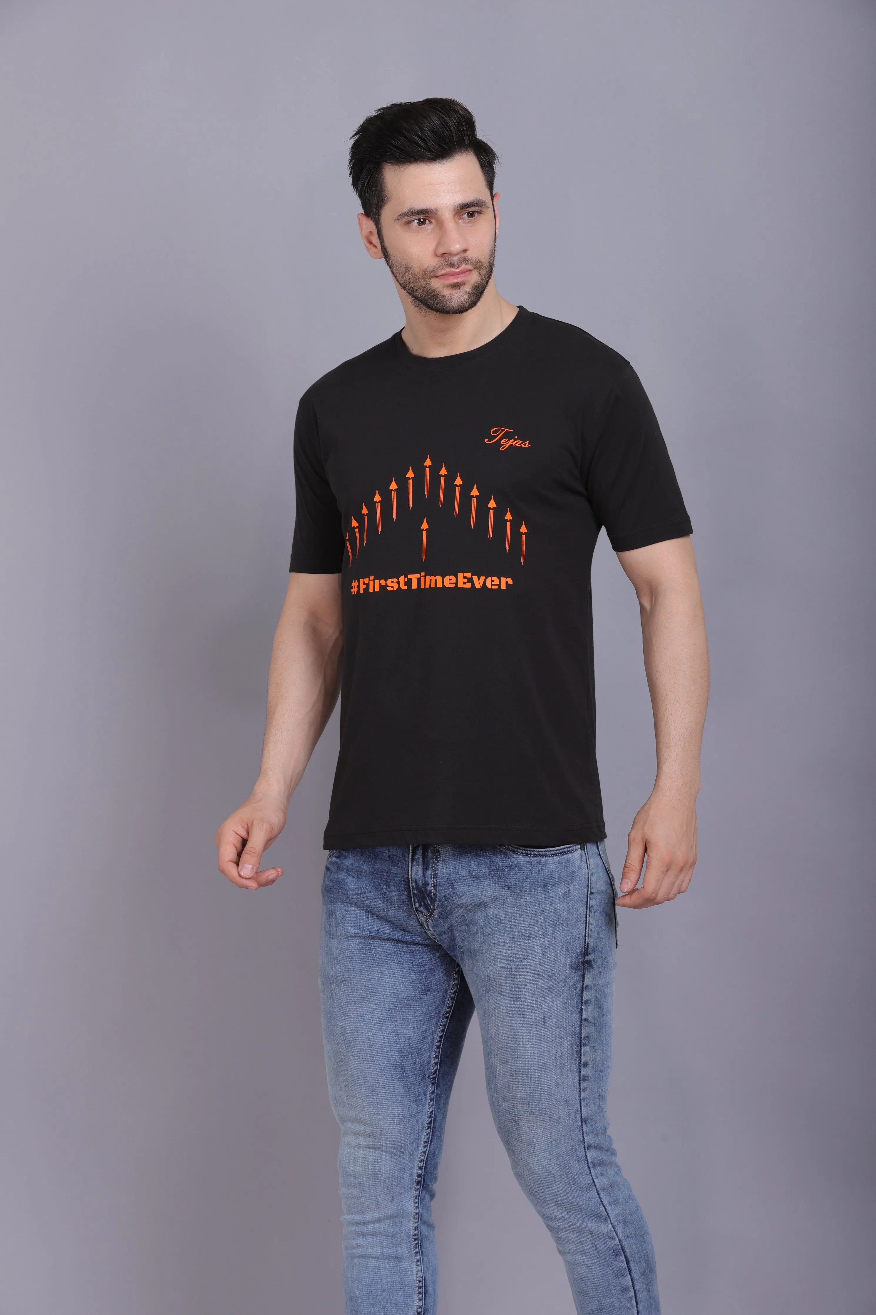 Men's Round Neck T shirt Tejas