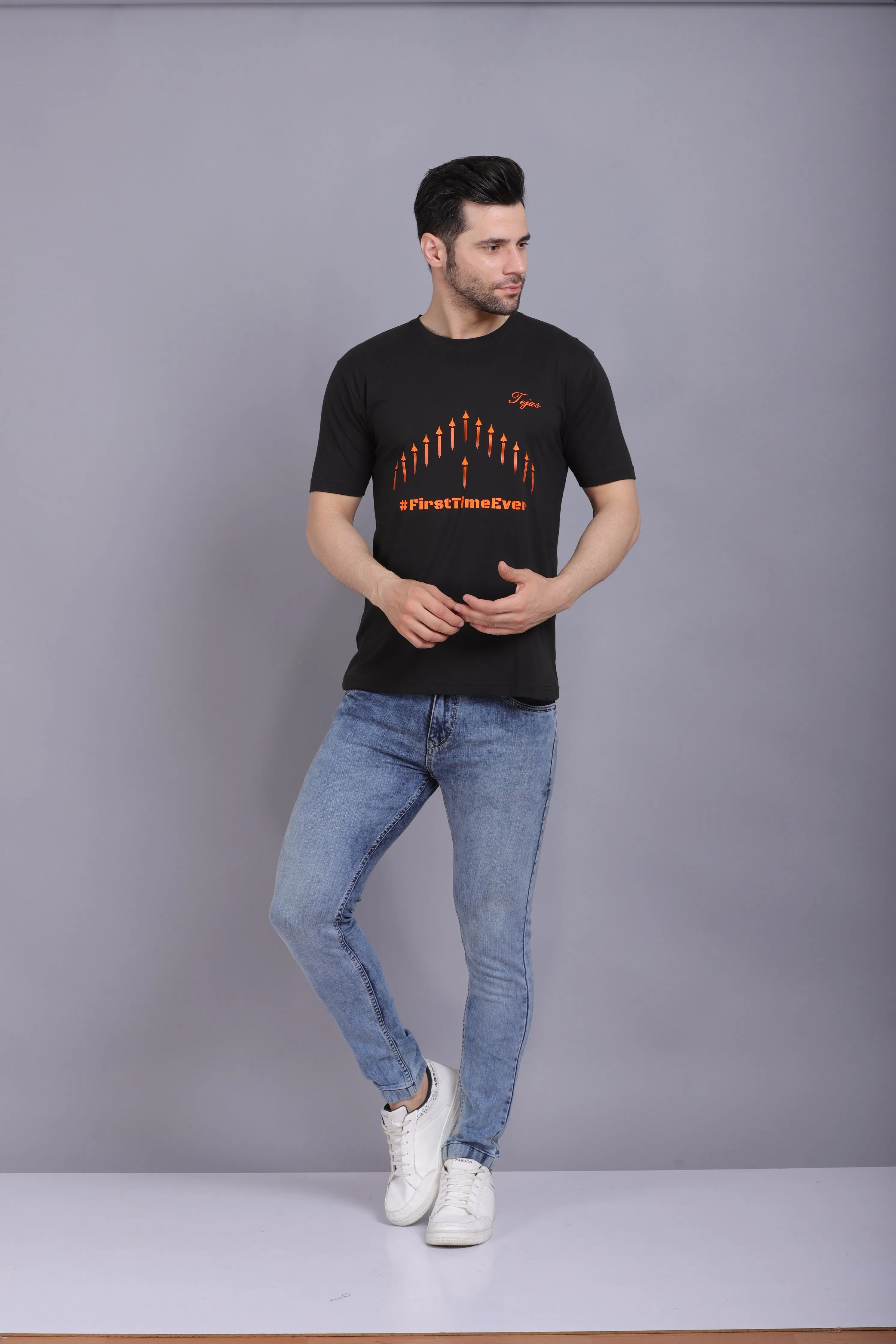 Men's Round Neck T shirt Tejas