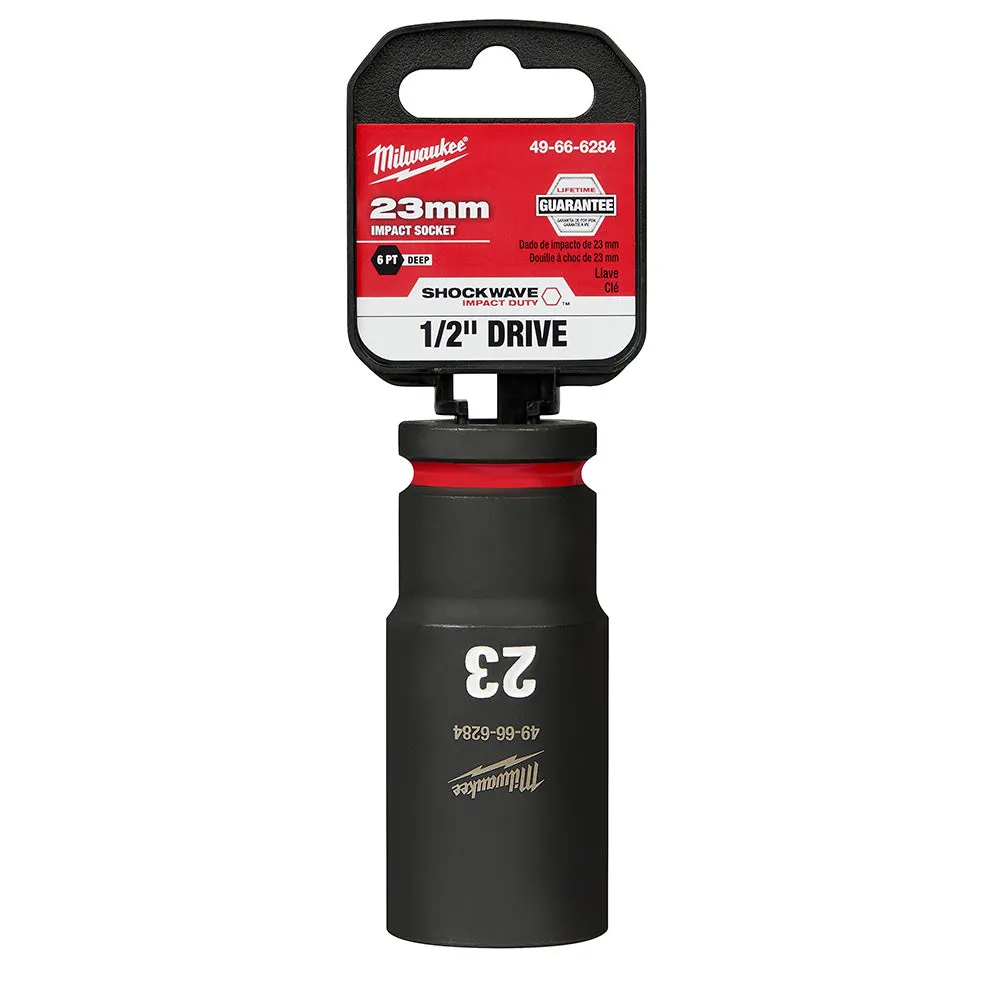 Milwaukee 49-66-6284 SHOCKWAVE Impact Duty™  1/2"Drive 23MM Deep 6 Point Socket