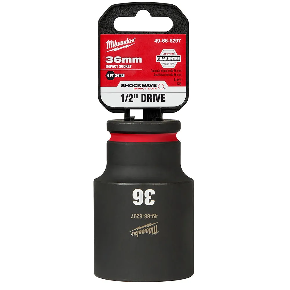 Milwaukee 49-66-6297 SHOCKWAVE Impact Duty™  1/2"Drive 36MM Deep 6 Point Socket