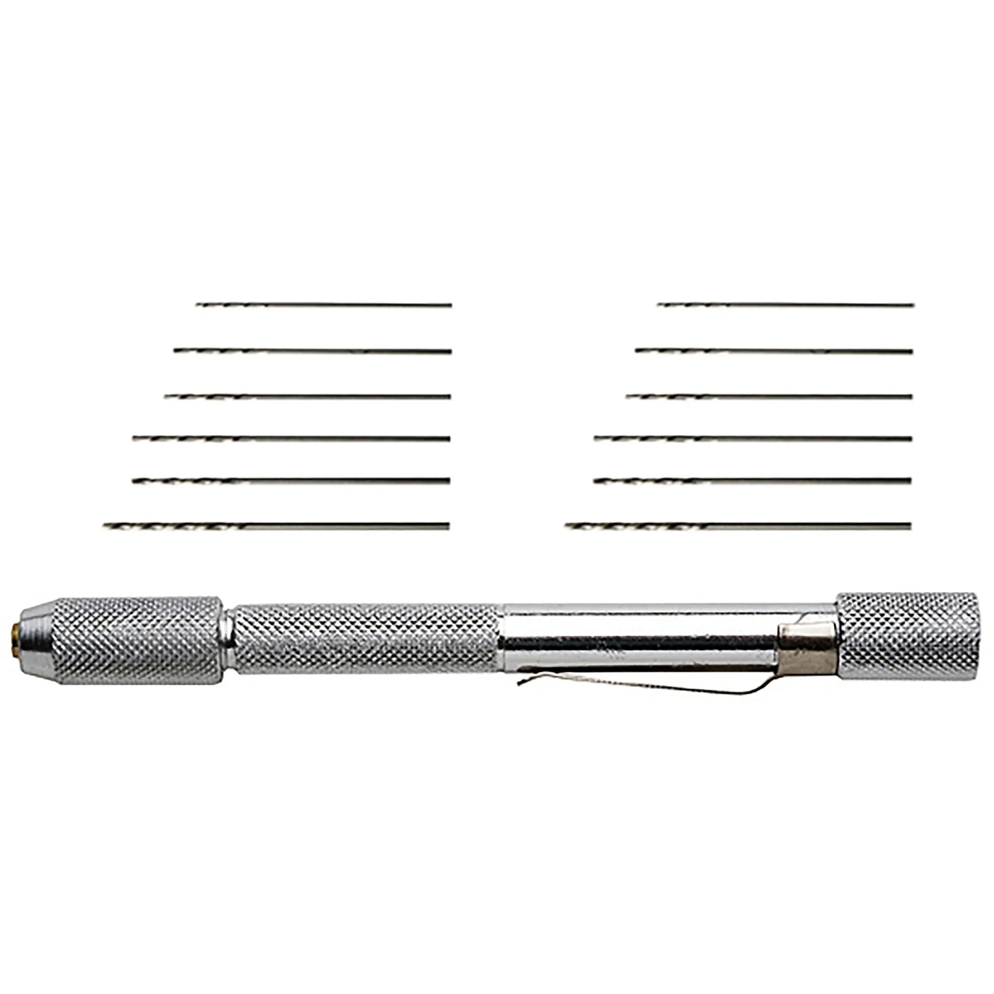 Mini Pin Vise with 12 Assorted Drills