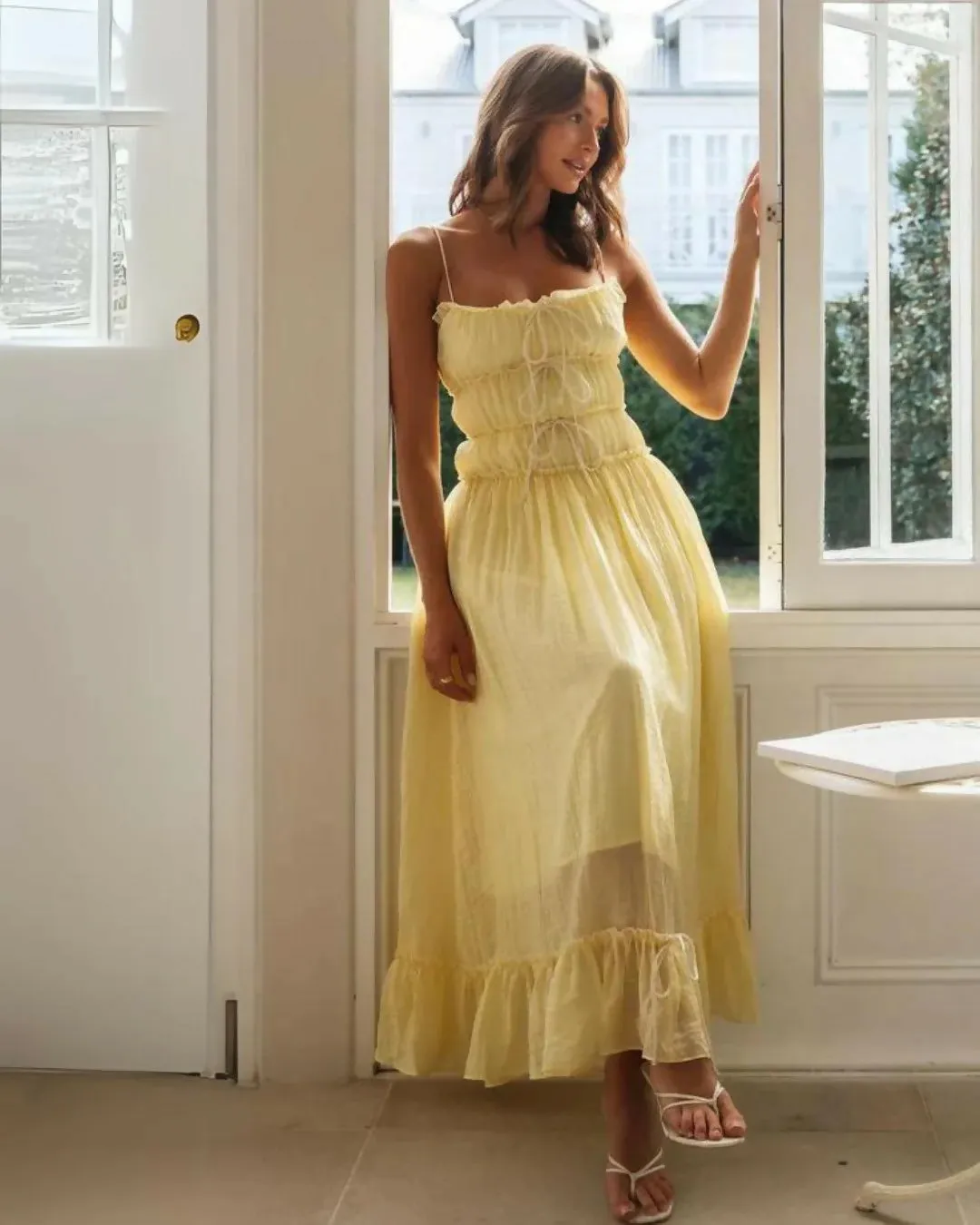 Mura Dorothy Maxi Dress in Yellow