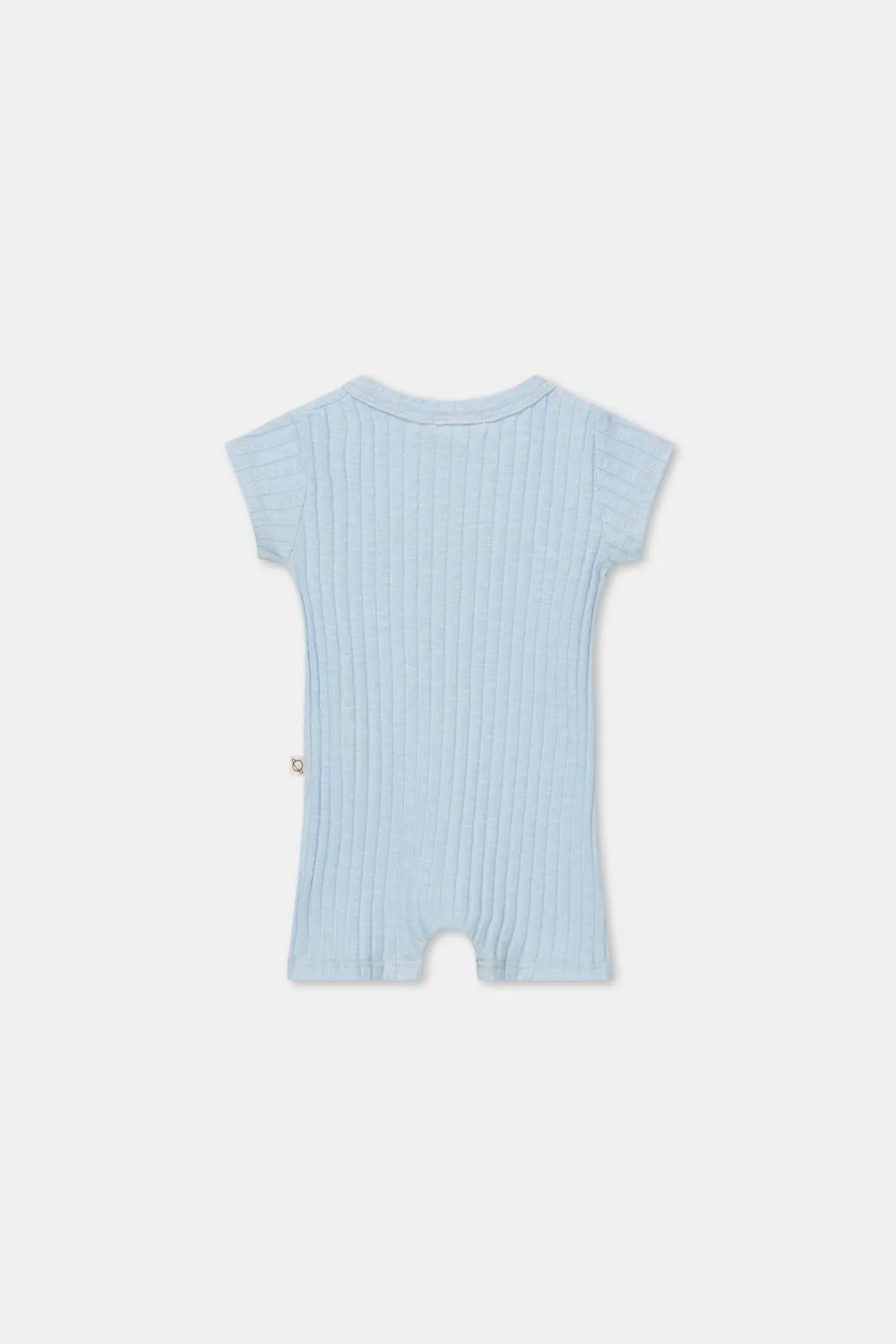 MY LITTLE COZMO SLUB BLUE GABRIEL ROMPER