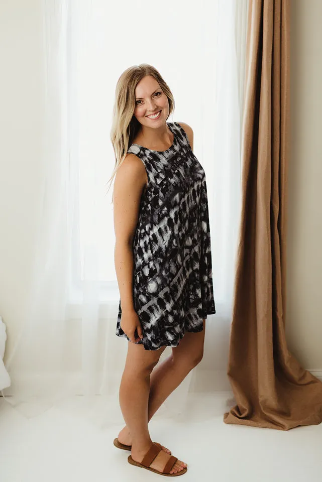 Navy Tie Dye Tunic
