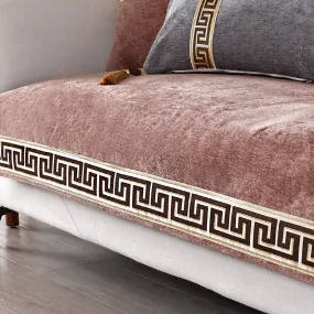 New Style Chenille Sofa Cushion Non-Slip High-grade Classical Solid Sofa Covers for Living Room Armchair Cover