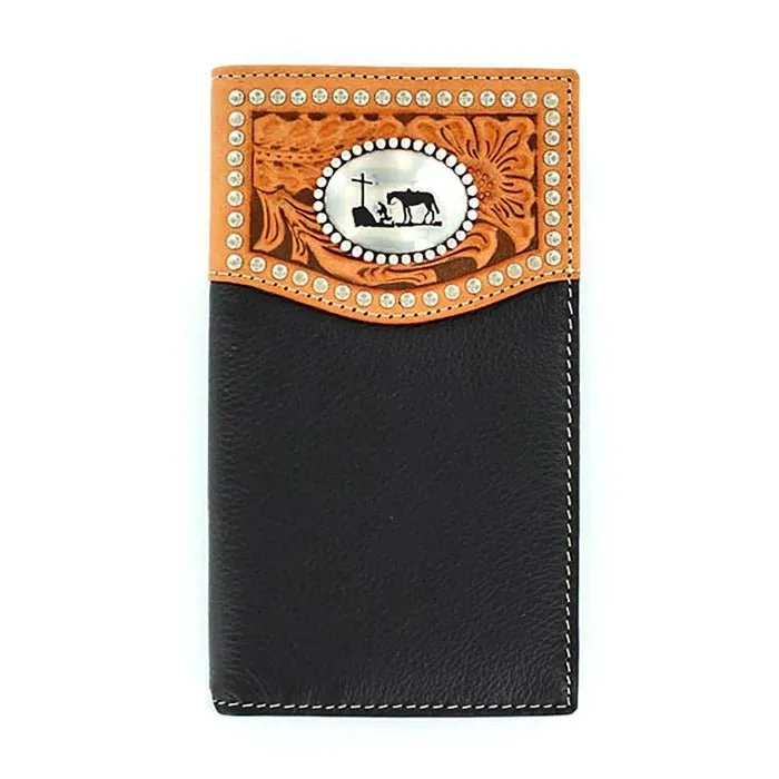 Nocona Cowboy Prayer Leather Wallet