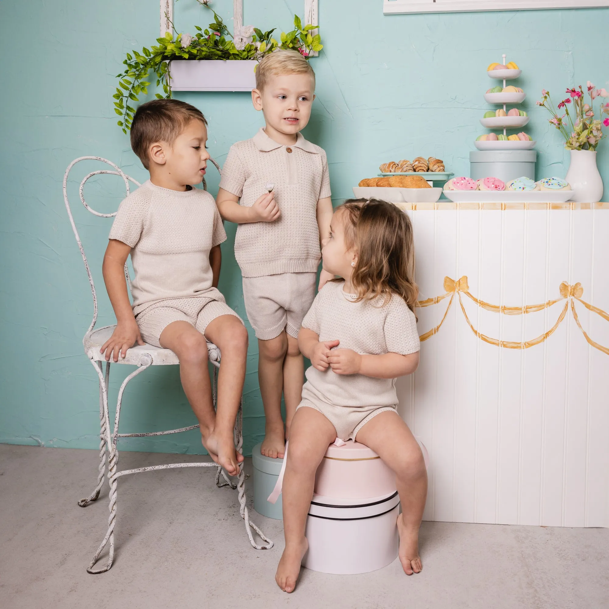 Nova Romper ~ Oatmeal