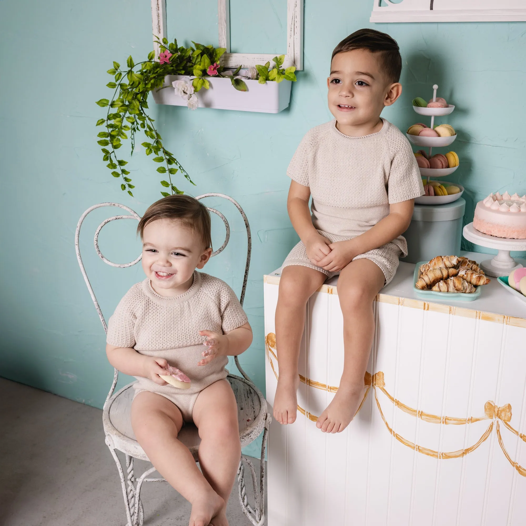 Nova Romper ~ Oatmeal