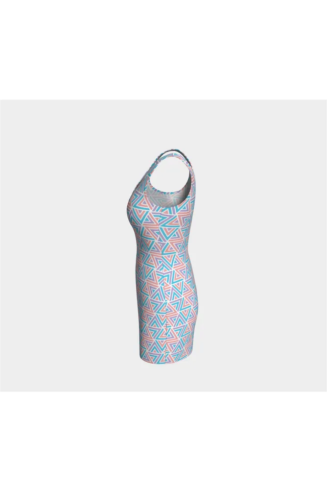 Pastel Trigonomety Bodycon Dress