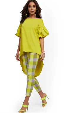 Petite Hi-Lo Poplin Tunic Shirt