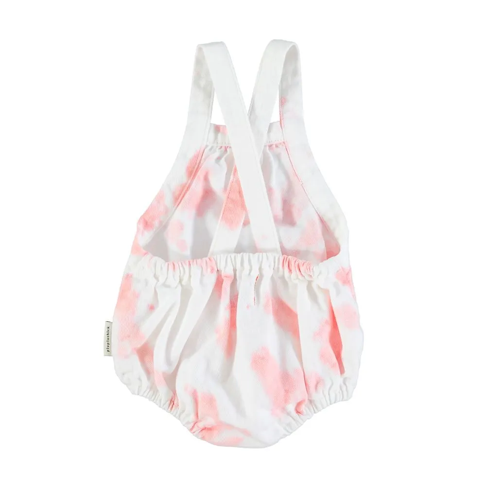 PIUPIUCHICK PINK TIE DYE ROMPER