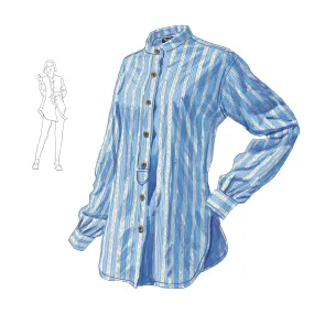 Pushkar Basketweave Pinstripe Tunic