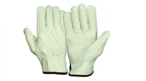 Pyramex Value Grain Cowhide Leather Keystone Thumb Driver Gloves - M
