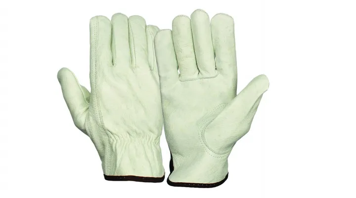 Pyramex Value Grain Cowhide Leather Keystone Thumb Driver Gloves - M