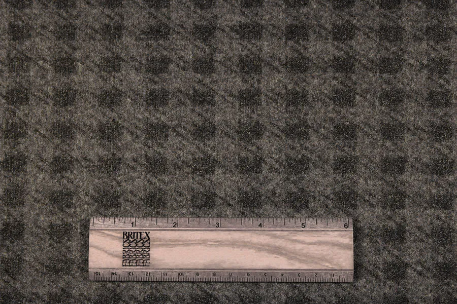 Reversible Smoked Check Wool Coating