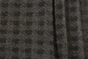 Reversible Smoked Check Wool Coating