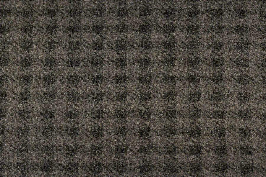 Reversible Smoked Check Wool Coating