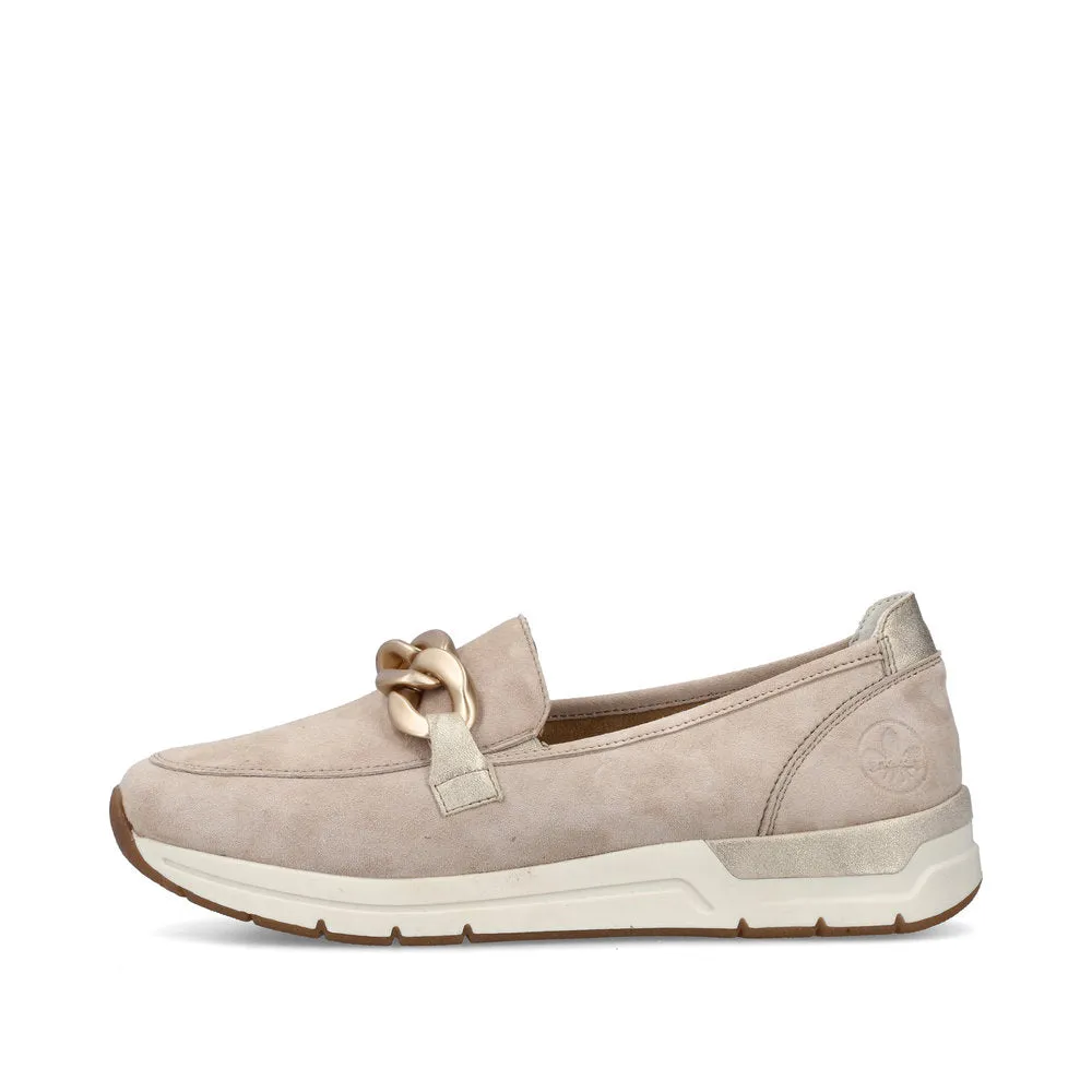 Rieker Ladies Chain Trim Sporty Loafer