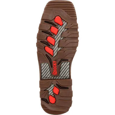 ROCKY CARBON 6 CARBON TOE WATERPROOF PULL-ON WESTERN BOOT - BROWN