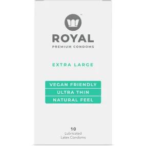 Royal Intimacy XL Vegan Condoms 10pk