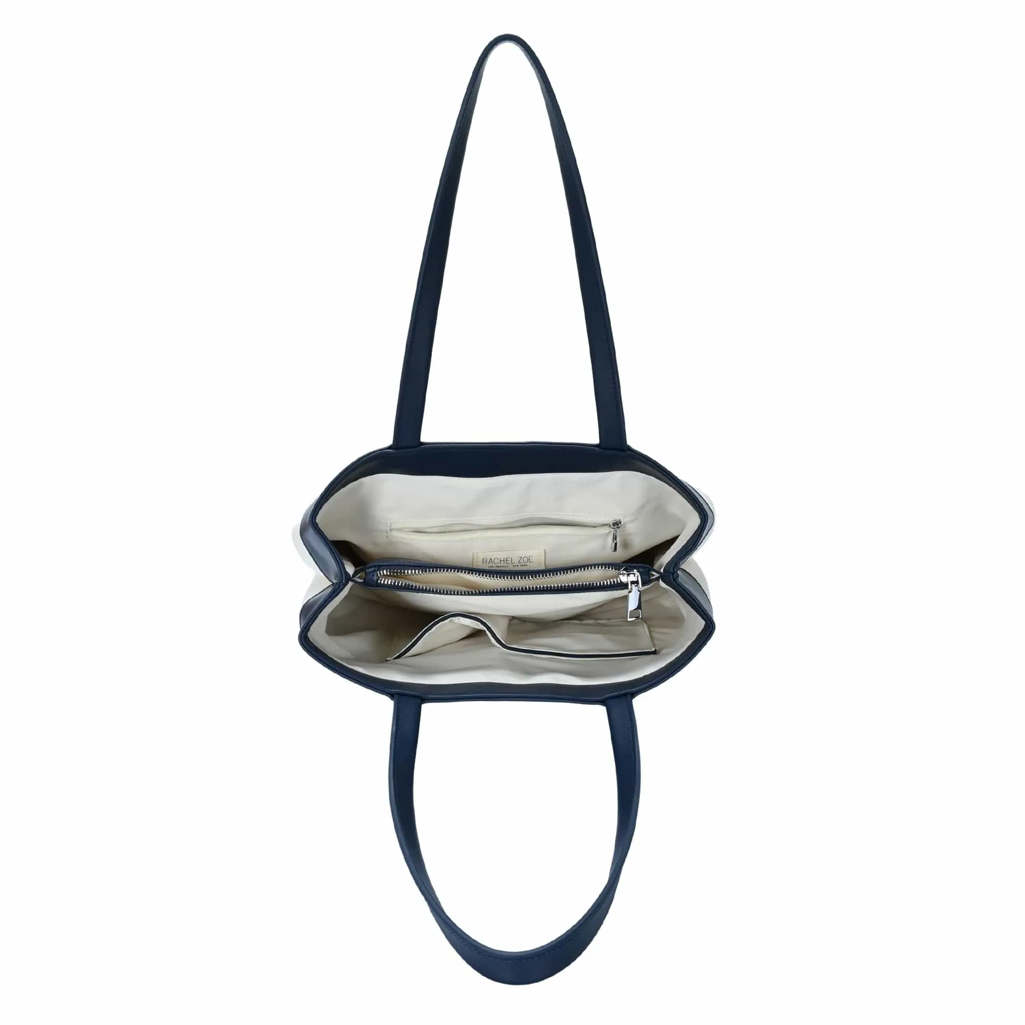 RZ7057 Rachel Zoe Canvas/Leather Three Compartment Tote Bag