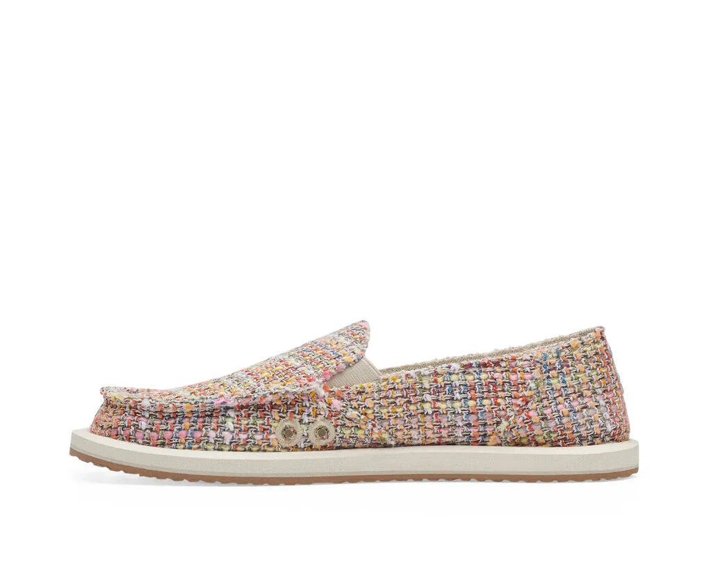 Sanuk Womens Donna Summer Tweed Sand Multi