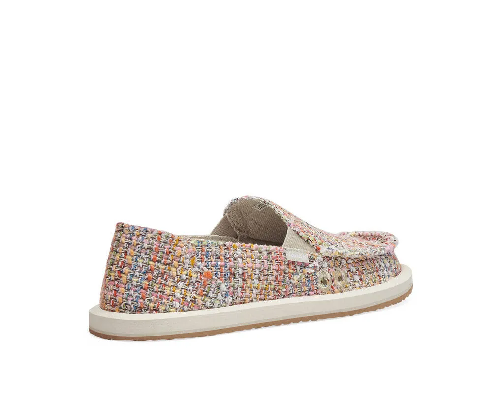 Sanuk Womens Donna Summer Tweed Sand Multi