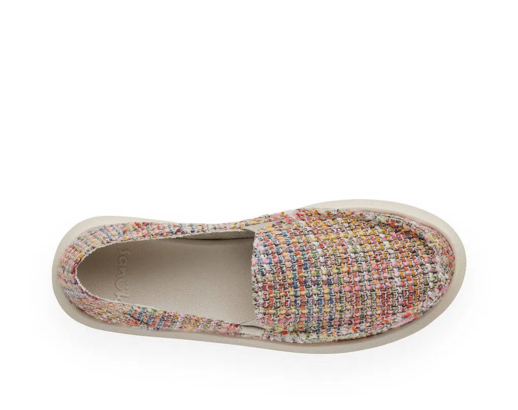 Sanuk Womens Donna Summer Tweed Sand Multi