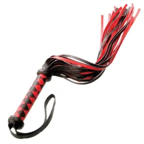 SCARLET - DIAMOND LEATHER FLOGGER